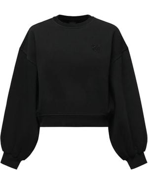 Pinko エンブロイダリー スウェットシャツ - ブラック