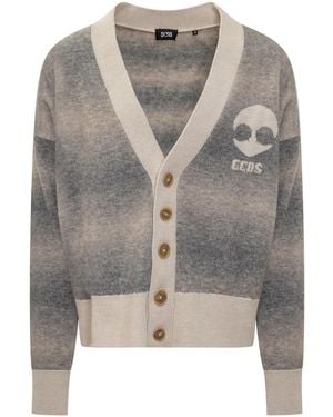 Gcds Gradient-Effect Cardigan - Grey