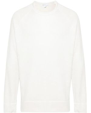 James Perse Ribbed Crewneck Sweatshirt - White