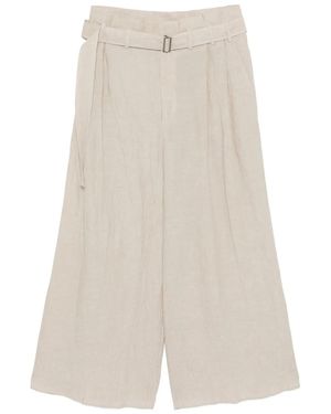 Forme D'expression Pantaloni A Gamba Ampia - Bianco