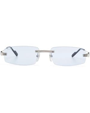 Cartier Occhiali Da Sole Con Montatura A Giorno - Bianco