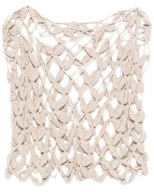 Antonelli Crochet knit top - Weiß