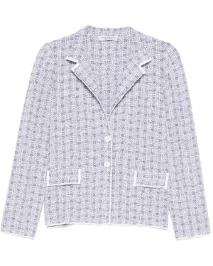 Amina Rubinacci Veronica Tweed Jacket - White