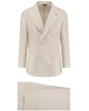 Tombolini Zero Gravity Double-Breasted Suit - White