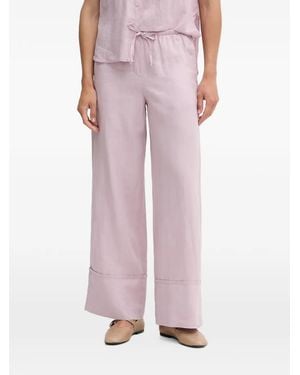 Benetton Weite Palazzohose Mit Kordelzug - Pink