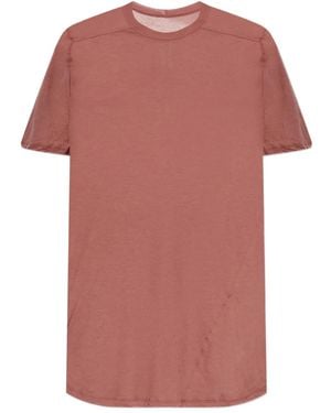 Rick Owens Cotton T-Shirt - Pink