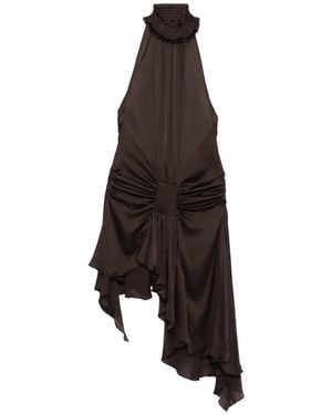 Siedres Gerüschtes Toni Neckholder-Kleid - Braun