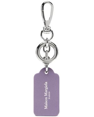 Maison Margiela Portachiavi Con Doppia Etichetta - Viola