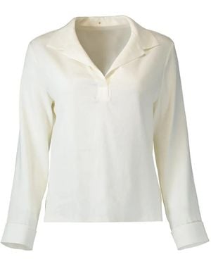 Peter Cohen Cate Long-Sleeve Blouse - White