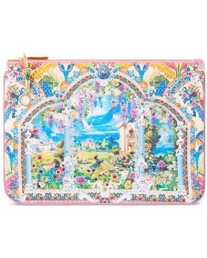 CAMILLA Petite Pochette Imprimée - Blue