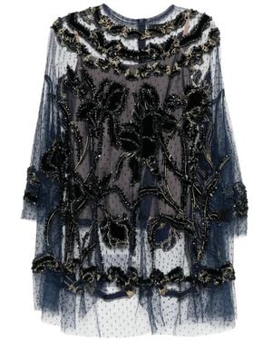 Biyan Blouse À Ornements En Perles - Noir