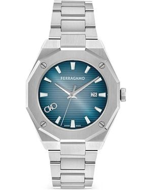Ferragamo Versilia 40Mm Watch - Blue