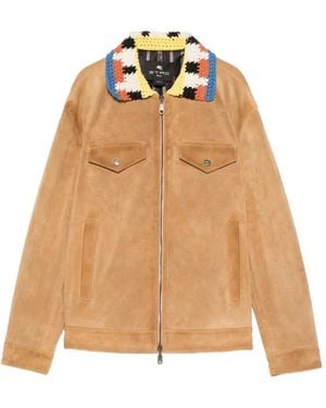Etro Crocheted Collar Jacket - Natural