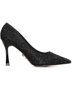 Twentyfourhaitch Teylor Crystal-Embellished Pointed-Toe Pumps - Black