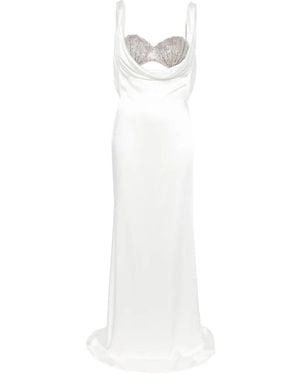 GIUSEPPE DI MORABITO Embellished Maxi Dress - White