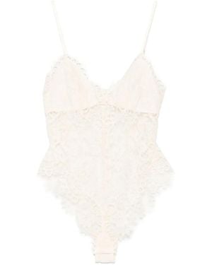 Zimmermann Lace Teddy Bodysuit - White
