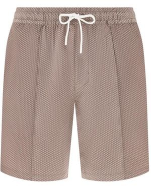 BOGGI Maillot De Bain En Tissu Technique Imprimé - Grey