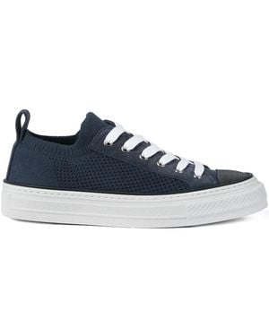 Brunello Cucinelli Leather Sneakers - Blue