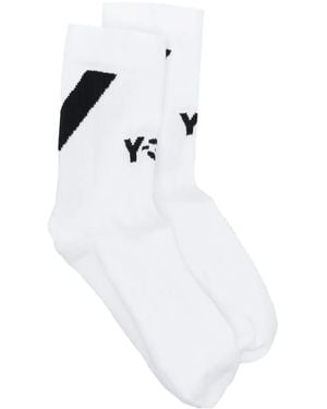 Y-3 ロゴ 靴下 - ホワイト