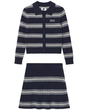 Izzue Set Cardigan E Minigonna - Blu