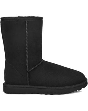 UGG Sheepskin Suede Boots - Black