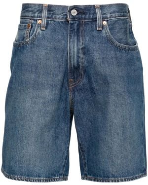 Levi's 468 Mid-Rise Denim Shorts - Blue