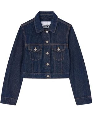Ganni Organic Cotton Jacket - Blue