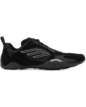 Balenciaga Monday Ultra Logo-Print Paneled Sneakers - Black