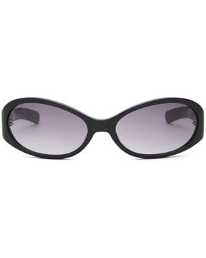 FLATLIST EYEWEAR Opel Zonnebril Met Ovalen Montuur - Zwart
