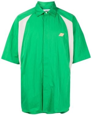 Ambush Logo-Patch Dolman-Sleeve Shirt - Green