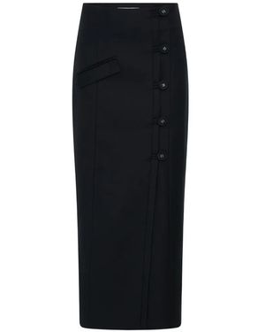 Anna Quan Button Pocket Skirt - Black
