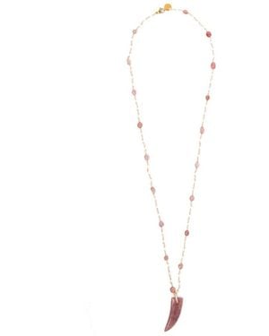 BLAKLACE Perlenkette Mit Anhänger - Weiß