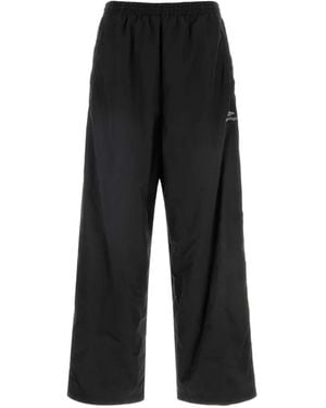 Balenciaga Side-Stripe Trousers - Black