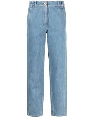 Patou Cargo Low-Rise Tapered Jeans - Blue