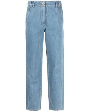 Patou Cargo Low-Rise Tapered Jeans - Blue