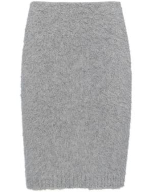 Prada Cashmere Pencil Skirt - Grey