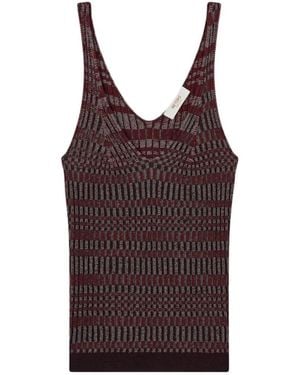 RETORI Débardeur À Effet Jacquard - Purple