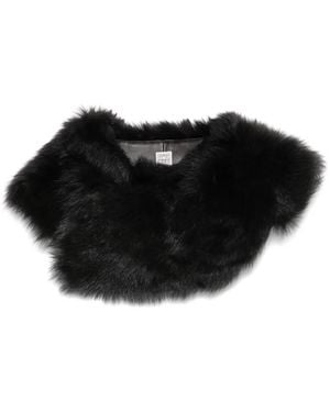 TOTEME Shearling-Kragen - Schwarz