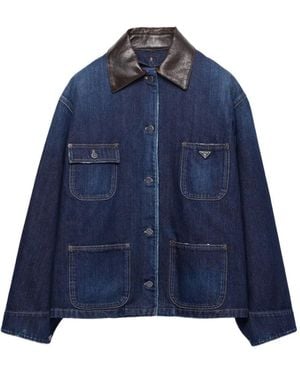 Prada Denim Trucker Jack - Blauw