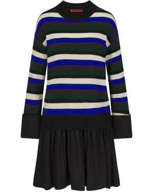 Simon Miller Abito Midi Pip Poplin A Righe - Blu