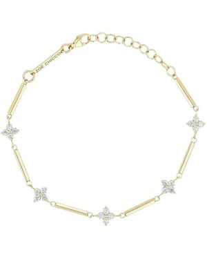 Zoe Chicco Armband Met Diamant - Metallic