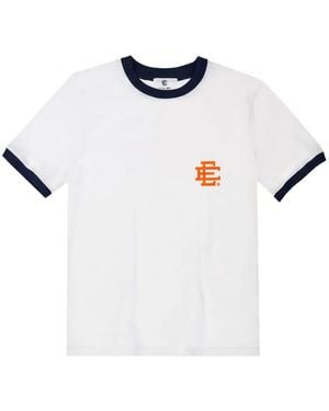 Eric Emanuel Logo-Print Ringer T-Shirt - White