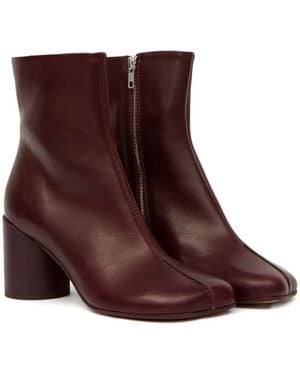 MM6 by Maison Martin Margiela Botines Anatomic Stitch con tacón de 70 mm - Marrón