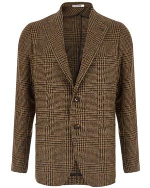 Tagliatore Blazer À Motif Prince-De-Galles - Marron