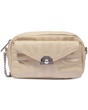 Lancel Midi-Minuit Quilted Cross Body Bag - Natural