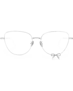 YVMIN Lunettes De Vue Paradise À Nœud Et Ornements En Cristal - Blanc