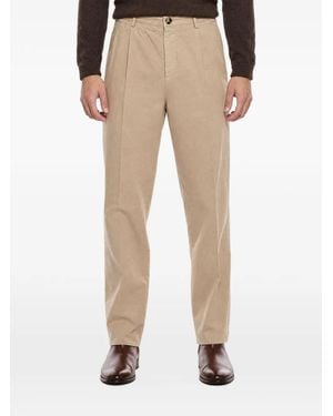 Brunello Cucinelli Pantalones Rectos Con Pinzas - Neutro