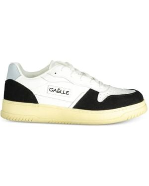 Gaelle Paris Panelled Low Top Trainers - White