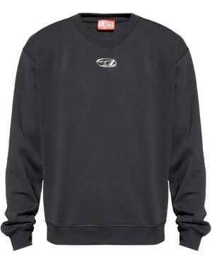 DIESEL S-Norm-Iod Logo Sweatshirt - Blue