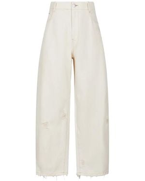 CROQUIS Pantaloni Con Effetto Vissuto - Bianco